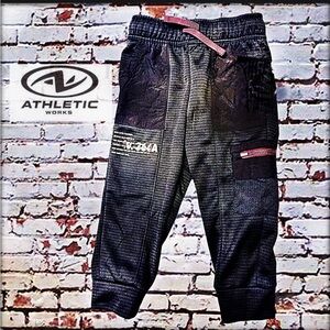 Athletic Works Kids Black and Red Joggers